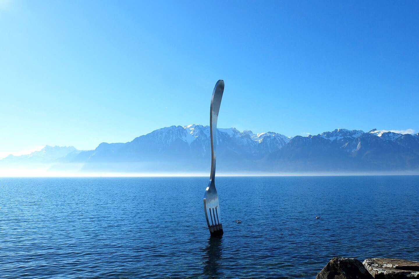 Fourchette lac Vevey